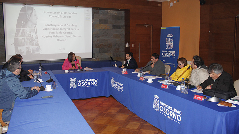 Presentaron proyecto sobre huertos urbanos ante Concejo Municipal de Osorno
