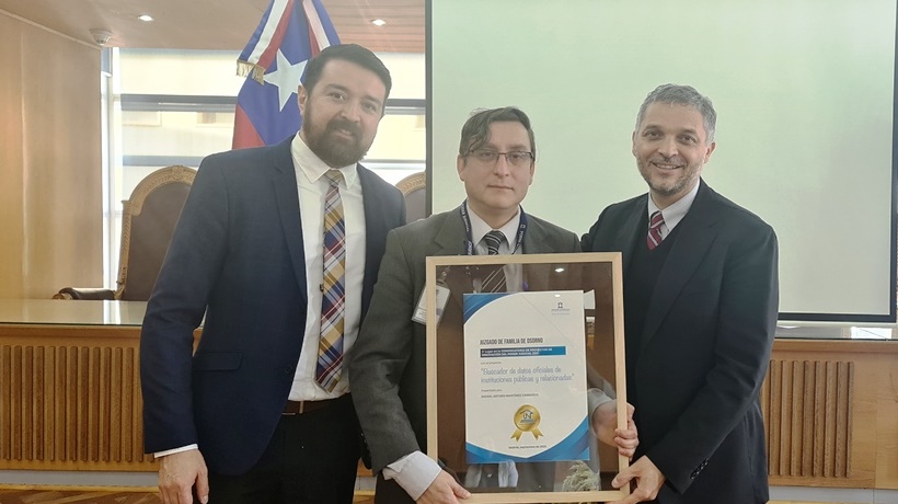 Reconocen a funcionario de Juzgado de Familia de Osorno por innovador proyecto de base de datos
