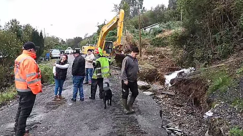 Más de 400 personas se encuentran aisladas en Cochamó tras sistema frontal