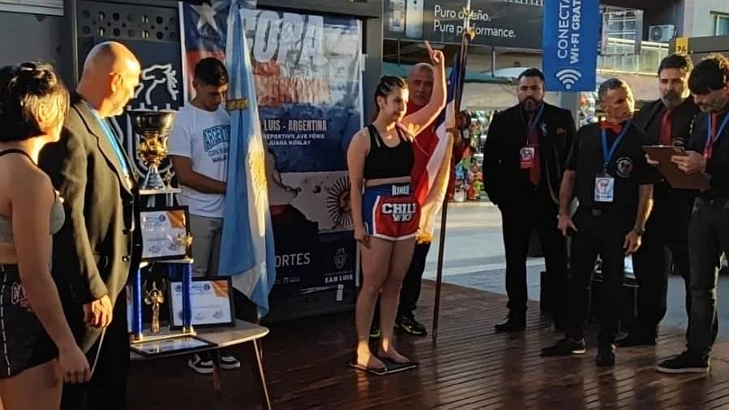 Deportista de Chonchi integró selección chilena de kick boxing en torneo en Argentina