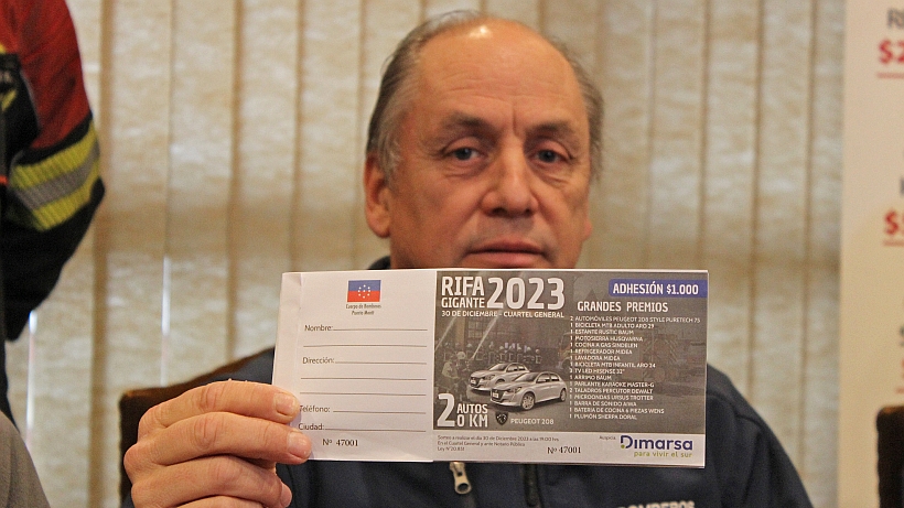 Rifa Gigante de Bomberos de Puerto Montt tendrá 250 mil números este 2023