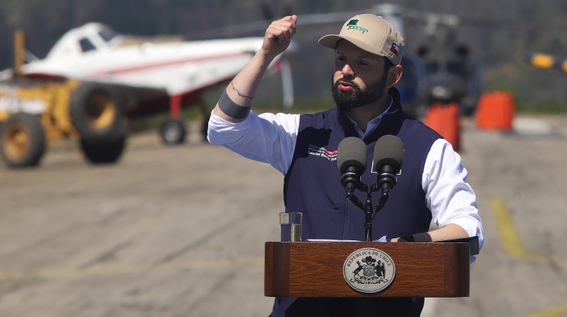 Presidente Boric lanzó Plan Nacional contra incendios forestales