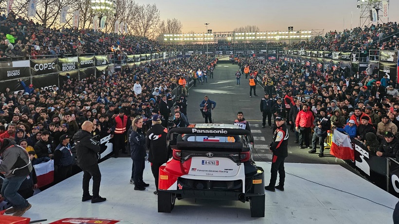 Ante miles de fanáticos del deporte tuerca inició la fecha del WRC Rally Chile Biobío 2023 en Los Ángeles Ante miles de fanáticos del deporte tuerca inició la fecha del WRC Rally Chile Biobío 2023 en Los Ángeles