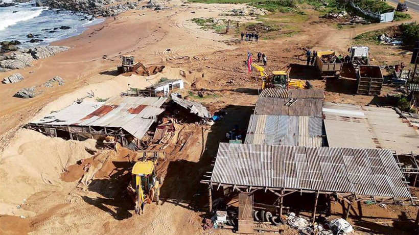 Demolición puso fin a construcción ilegal que afectó por años a la playa La Castilla