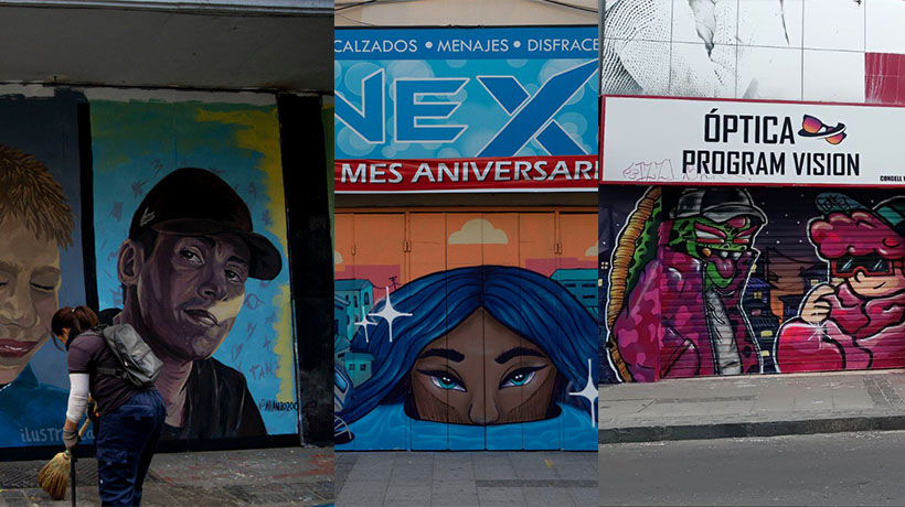 Murales de artistas porteños se suman al proyecto arcoíris en las calles de Valparaíso