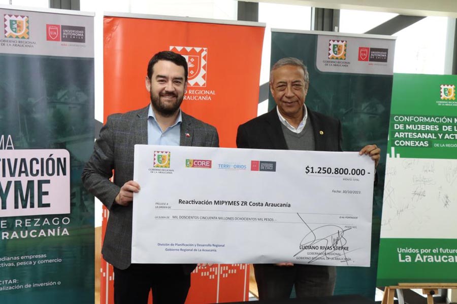 Gobierno Regional lanza programa para apoyar a 150 micro y pequeñas empresas del territorio Costa Araucanía