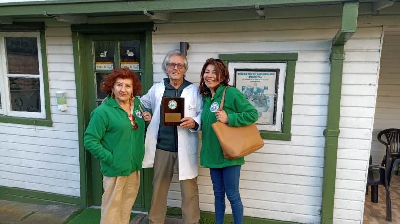 Osorno: entregan reconocimiento a veterinario por ayudar a mascotas de familias de escasos recursos