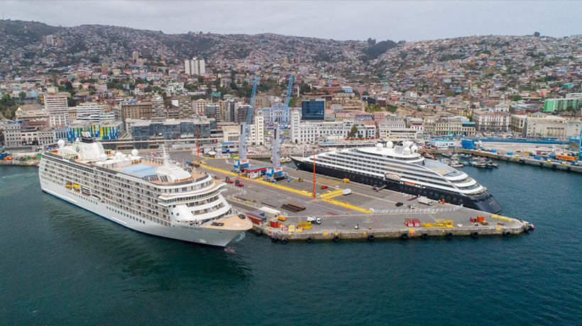 Valparaíso tuvo su segunda jornada de doble llegada de cruceros en la temporada 2023-2024