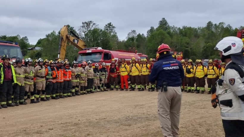 Realizaron simulacro por ocurrencia de incendios forestales en la provincia de Osorno
