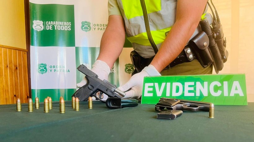 Detienen a cinco personas por porte de armas y munición en San Nicolás