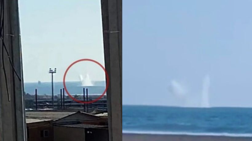 Extraña imagen de 'estallido' frente a costa de Arica fue viralizada y despertó inquietud en redes sociales
