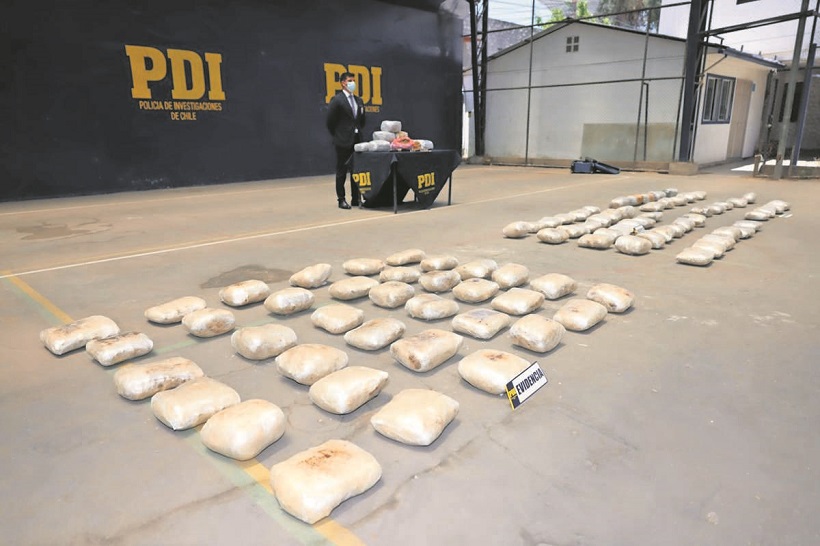 Cayó banda con 107 kilos de drogas que trasladaba desde Calama hacia la zona central