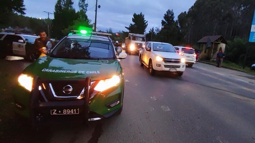 Sujetos protagonizaron intensa persecución tras robar en una vivienda en Valdivia