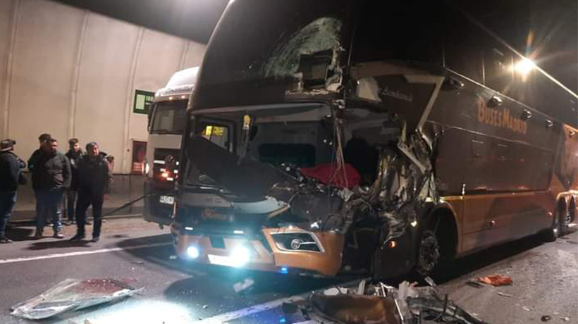 Fatal accidente al interior del túnel Zapata: una persona fallecida y lesionados