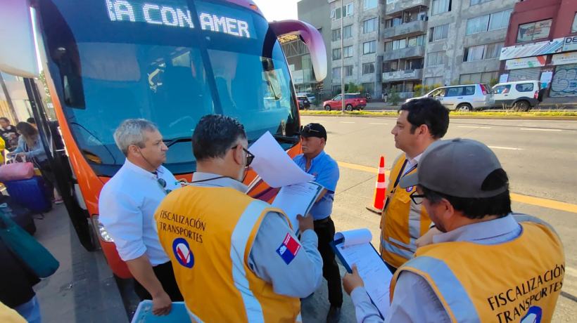 Cerca de 50 controles a buses de giras de estudios y paseos se han realizado en el Biobío