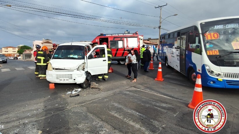 Un lesionado deja accidente en Antofagasta