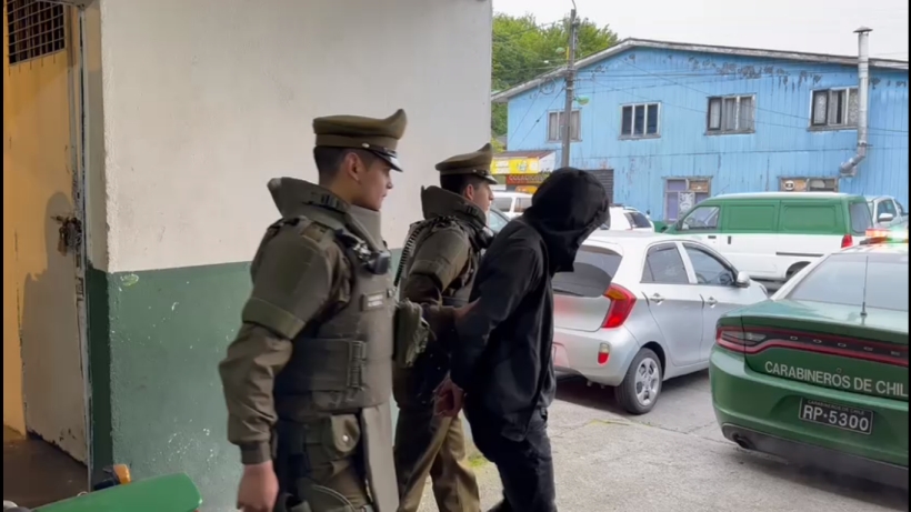 Presunto implicado en caso de VIF e incendio fue detenido en Puerto Montt