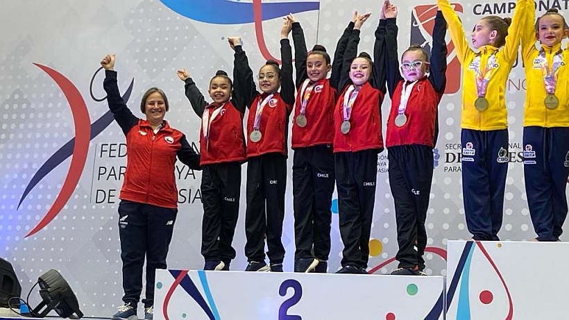 Gimnastas rítmicas de Puerto Montt fueron vicecampeonas en competencia sudamericana
