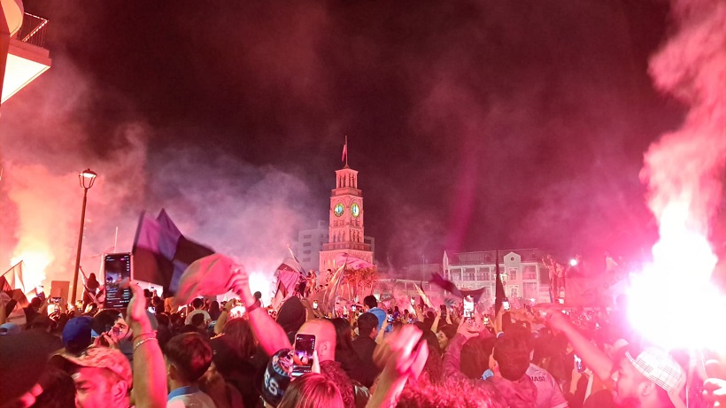 {Video} Festejos y alegría en la hinchada iquiqueña por ascenso a la Primera 'A'