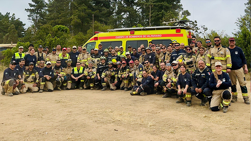 Histórico logro para Bomberos de Valparaíso: es el primer equipo forestal acreditado en el Sistema Nacional de Operaciones