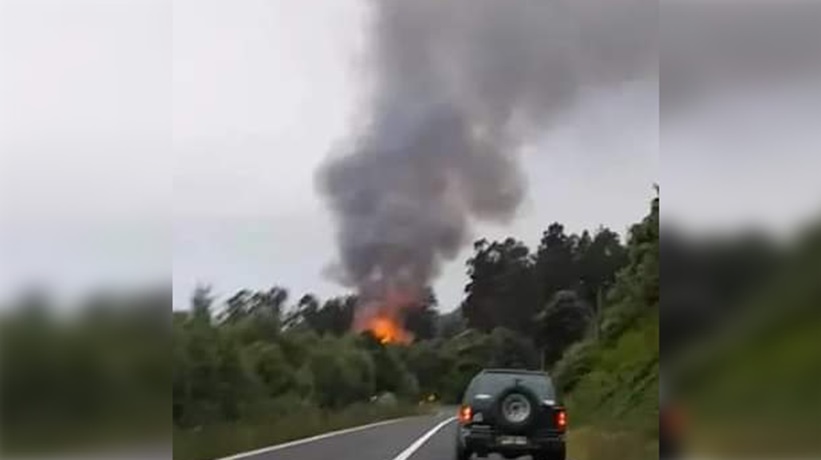 Cortes de ruta y un presunto ataque incendiario fueron reportados en la Provincia de Arauco