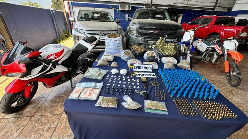 Quillota: prisión preventiva para pareja por tráfico de drogas, lavado de activos y tenencia de municiones