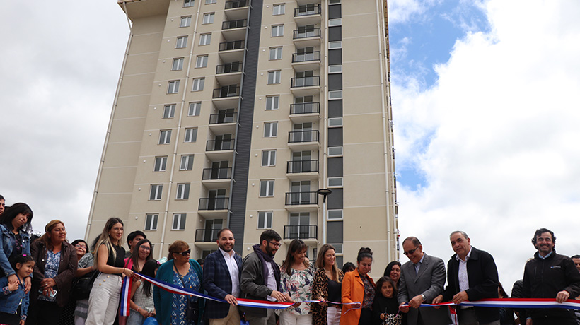 Inauguraron condominio habitacional de 13 pisos en sector Rahue Bajo de Osorno