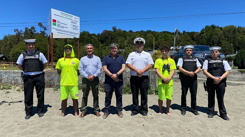 Habilitaron hasta marzo la playa de Punta de Lapas en Quellón
