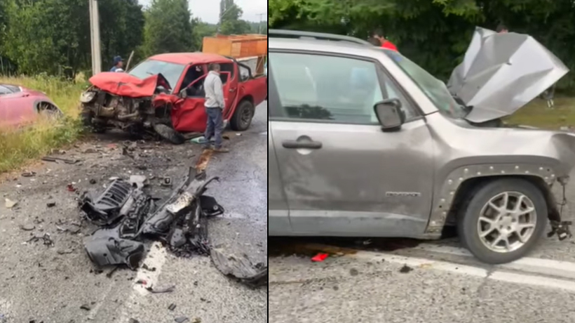 Fatal accidente de tránsito en ruta que une Villarrica- Pucón dejó 4 heridos y una mujer fallecida