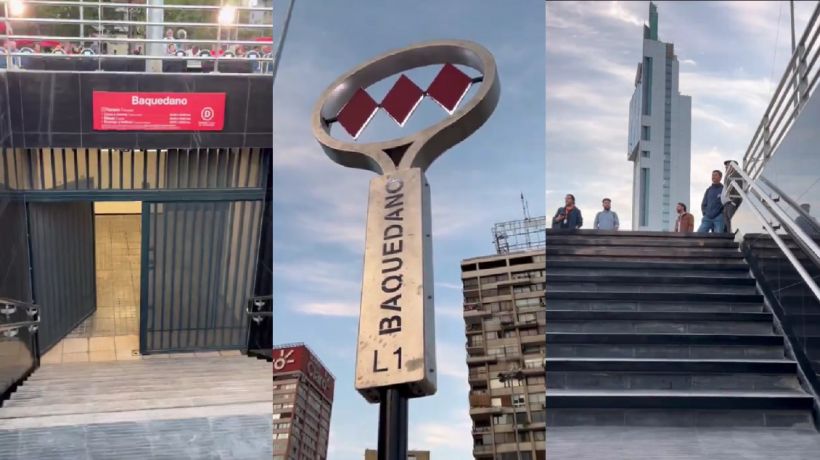 Reabrieron acceso a estación Baquedano: ya no está la "plaza hundida"