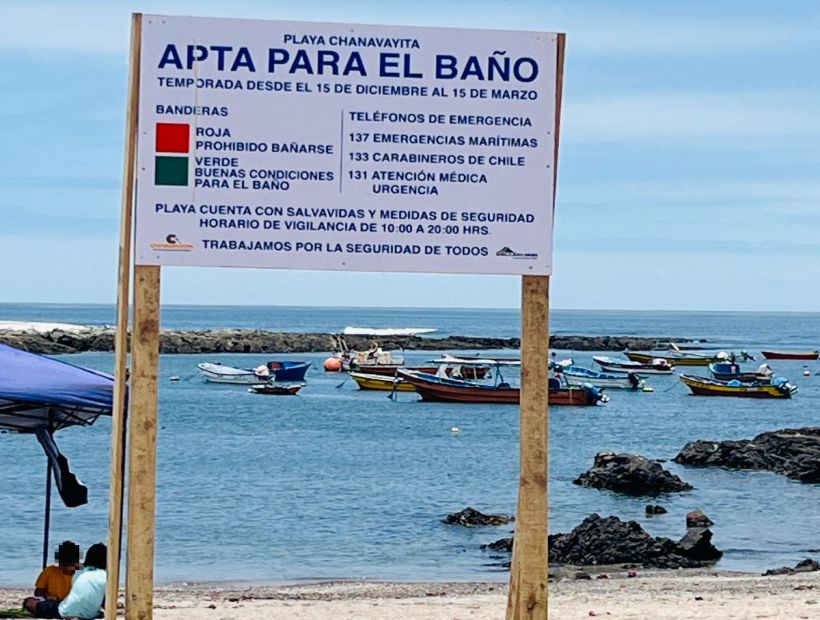 Playa Chanavayita es calificada apta para el baño para este verano en Iquique