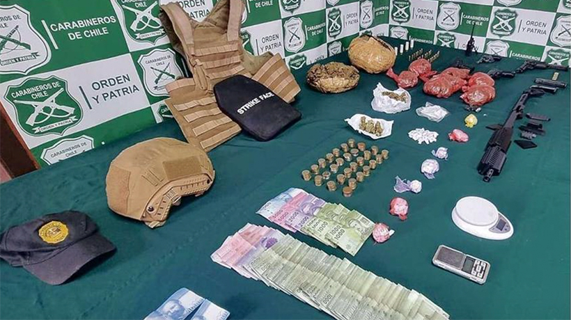 Allanamiento al clan de “Los Cholas”: incautaron armas y más de 2 kilos de drogas