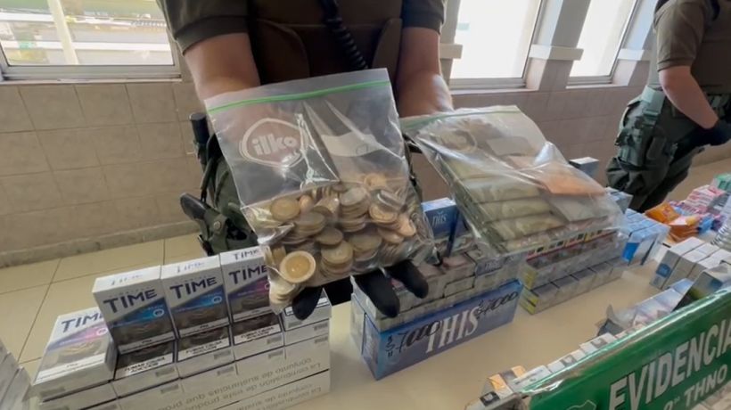 Operativo logró la detención de cinco personas por contrabando de cigarrillos y venta ilegal de medicamentos en Talcahuano