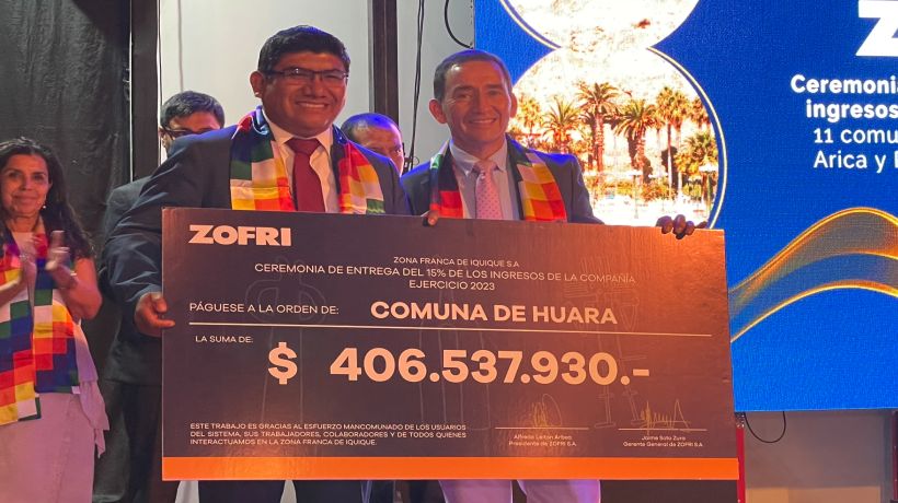 Zona Franca de Iquique entregó el 15% de sus ingresos brutos a 11 comunas del Norte de Chile Zona Franca de Iquique entregó el 15% de sus ingresos brutos a 11 comunas del Norte de Chile