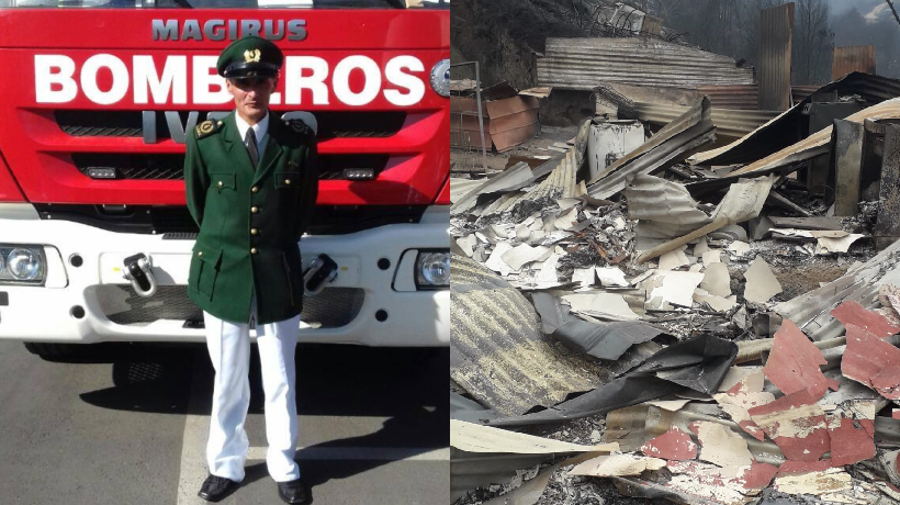 Bombero de Casablanca perdió su hogar en incendio de Viña del Mar
