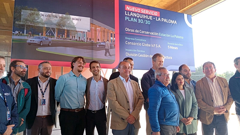 Comienza recuperación de la estación La Paloma para el retorno del tren a Puerto Montt