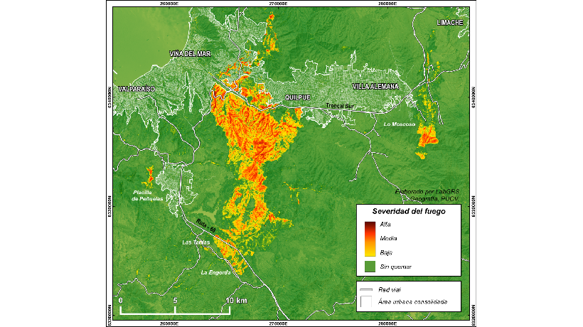 Imágenes satelitales de la NASA revelan la magnitud de los incendios en el Gran Valparaíso
