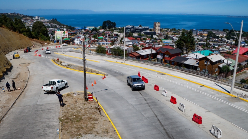 El 1 de marzo abrirán el tránsito bidireccional en nueva cuesta Ejército de Puerto Montt