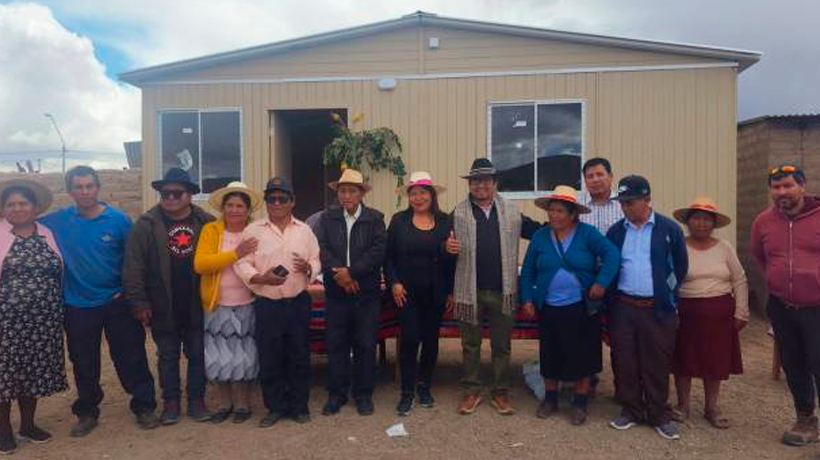 Municipalidad de Colchane entregó viviendas de emergencia a familias de Cariquima afectadas por las lluvias