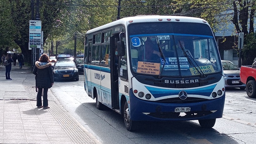 Este lunes habrá multas para conductores particulares que utilicen vías exclusivas en Temuco