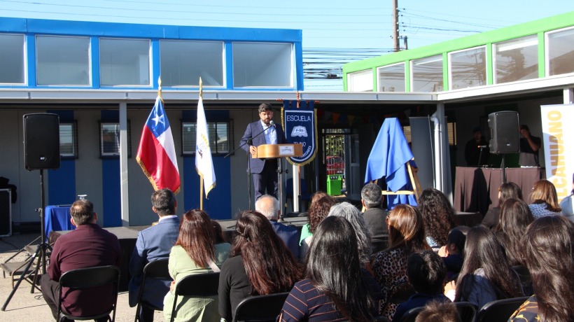 Reinaguraron escuela arrasada por el tornado que afectó a Talcahuano en 2019