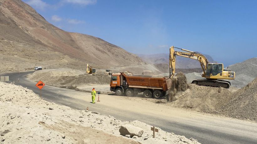 Culmina etapa de tronaduras y cortes totales en Ruta 1 al norte de Tocopilla