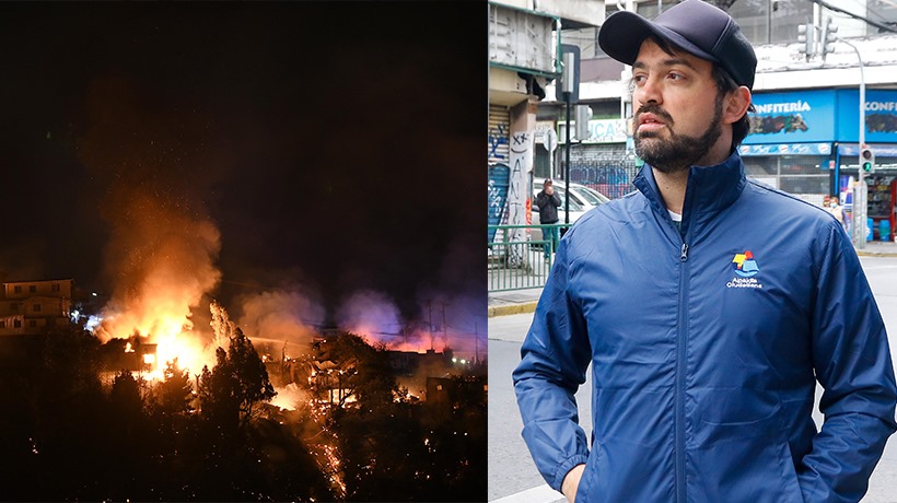 "Vamos a trabajar en un plan exprés de reconstrucción": alcalde Sharp sobre incendio en cerro Cordillera de Valparaíso