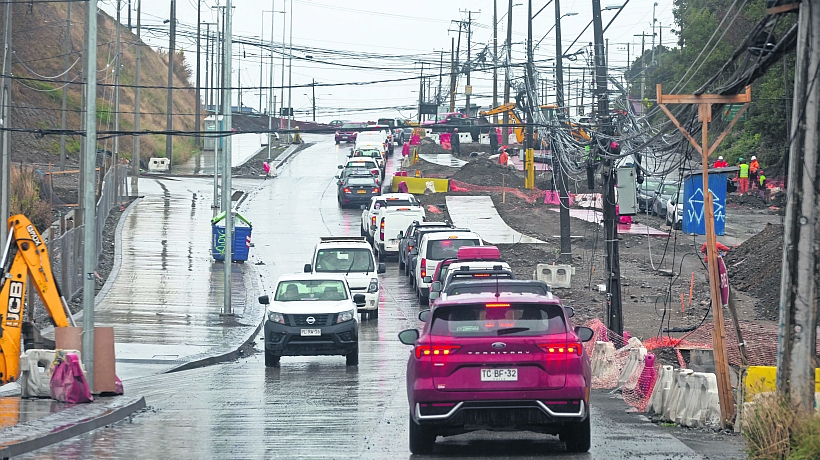 Un 58% de avance llevan las obras en avenida Ibáñez de Puerto Montt