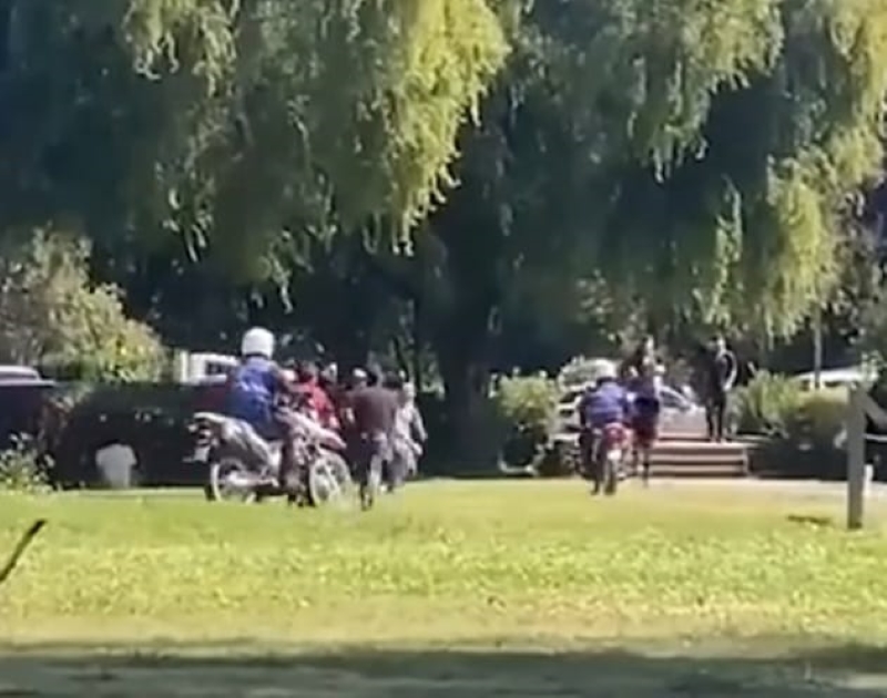 Al menos 10 jóvenes causan destrozos y agreden a guardias en la Universidad de Concepción