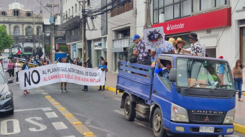 Vecinos marcharon nuevamente por las calles de Iquique en contra de la aprobación del plan comunal regulador