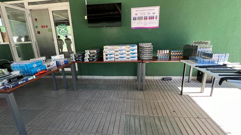 San Felipe: millonario decomiso de cigarros en operativo de feria Diego de Almagro