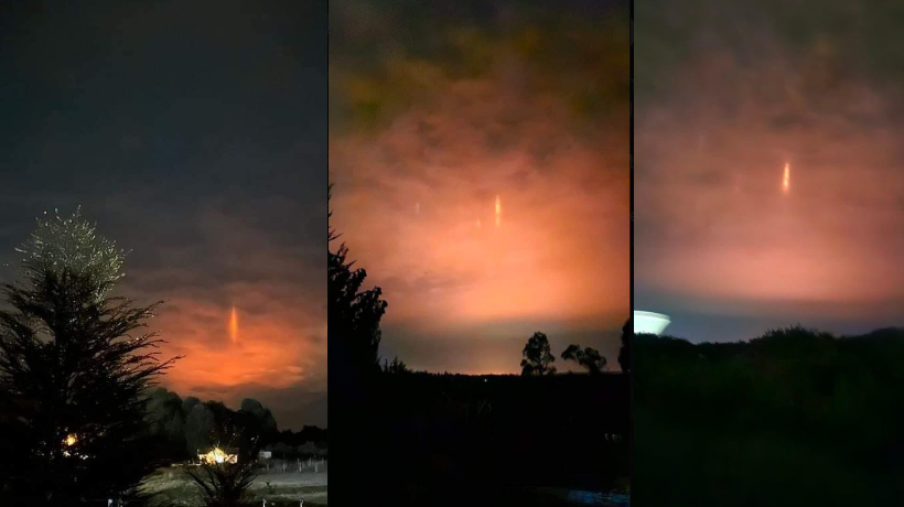 Avistamiento de luces en cielos de La Araucanía alertó a testigos: se trataría de fenómeno atmosférico