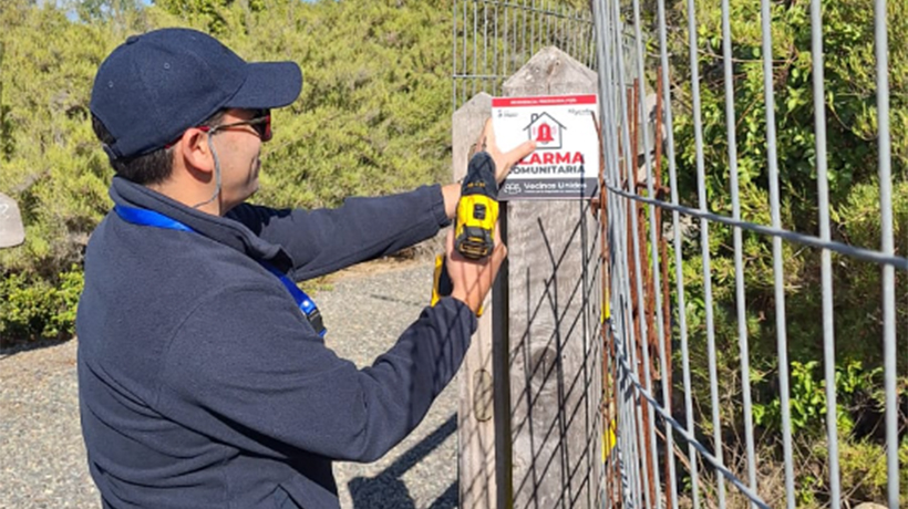 Municipalidad de Algarrobo instaló alarmas comunitarias en Tunquén Municipalidad de Algarrobo instaló alarmas comunitarias en Tunquén
