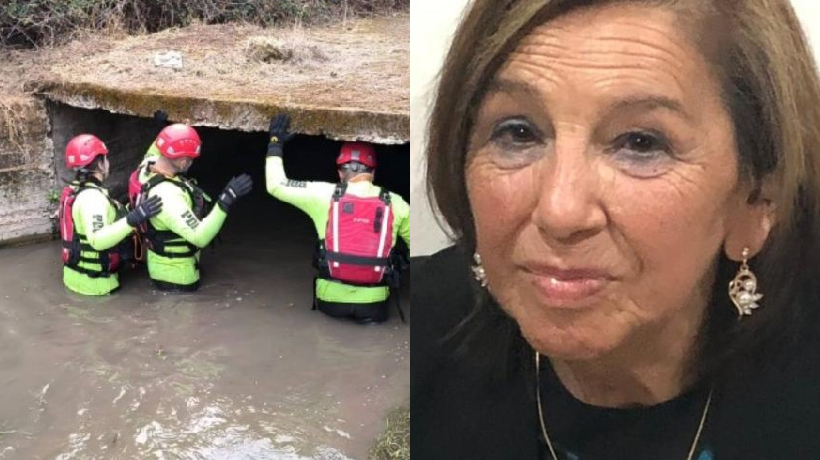 Drenan canal de regadío para continuar búsqueda de adulta mayor desaparecida en Limache